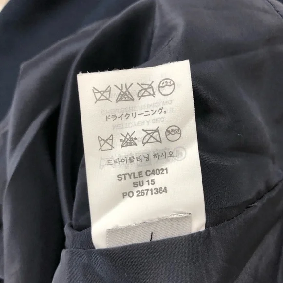 J Crew Cotton Blend Navy Blue Ladder Stitch Pockets Sheath Career Dress 10P - Picture 10 of 15